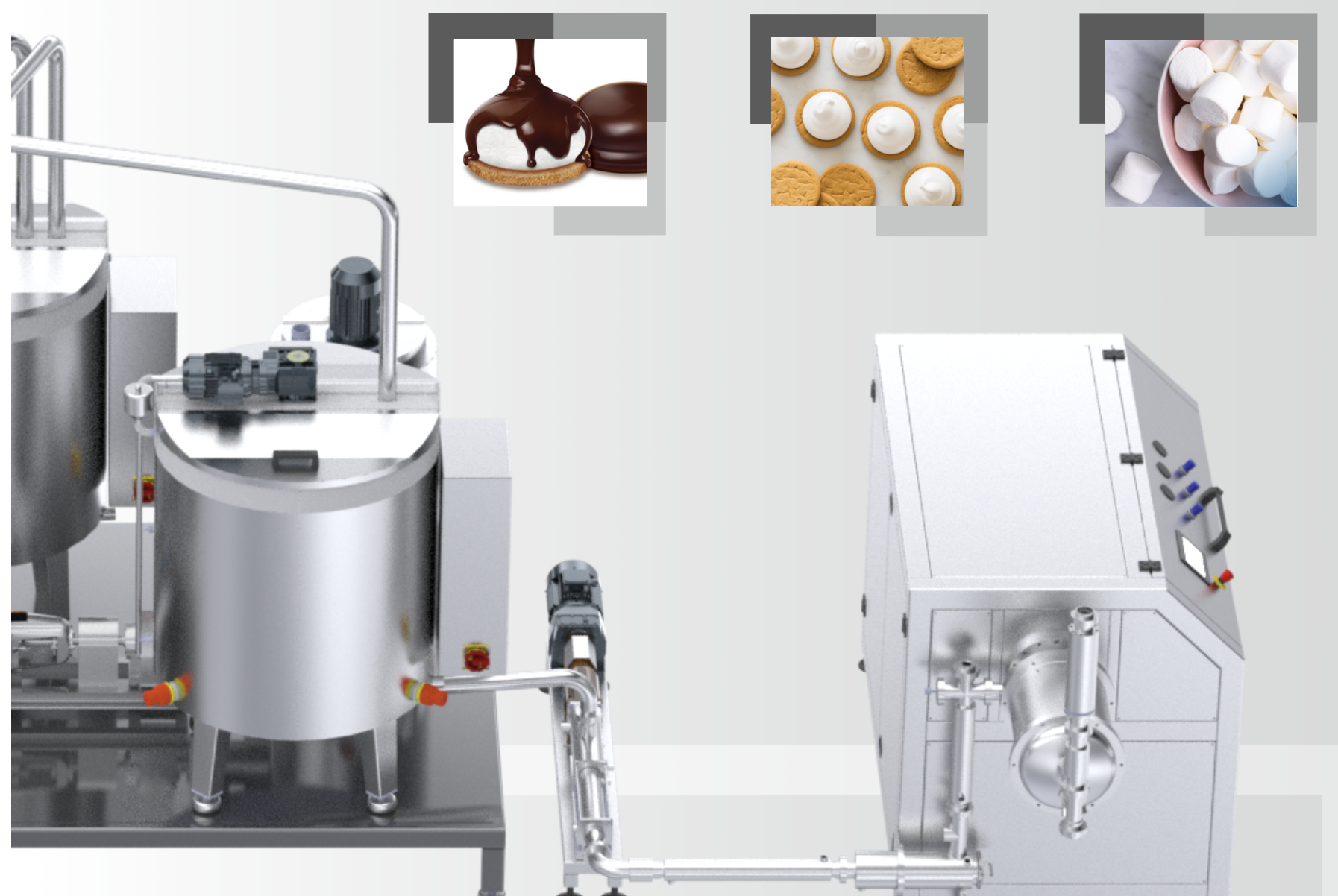 Sistem de Pregatire Marshmallow - Masini de Ciocolata si Confitarie - imagine 2